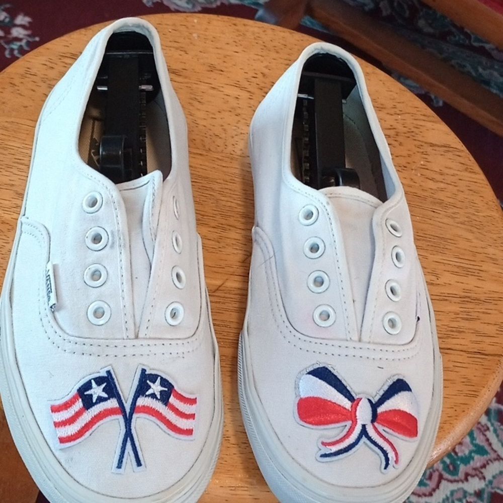 Patriotic Size 7.5 Vans women's shoes